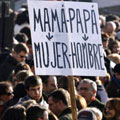  rassemblement pour la dfense de la famille chrtienne en pleine campagne lectorale - Madrid 